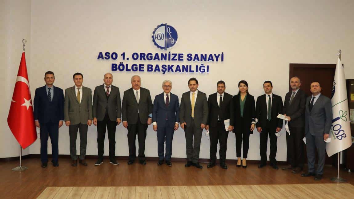 Ankara İl Milli Eğitim Müdürümüz Sayın Harun FATSA ve ASO 1. OSB deki Değerli Sanayicilerimizle beraber Mesleki Eğitim Merkezi İstişare Toplantısına Katıldık. 